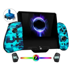 Kontroler FUNLAB Luminpad Gripcon Switch Blue Camo do Nintendo Switch