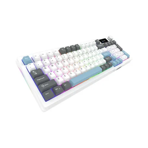 Klawiatura mechaniczna Aqirys Atria White Linear Biały