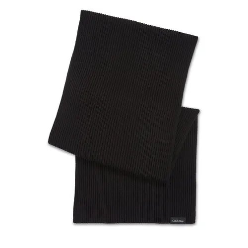 Calvin Klein clasic bumbac coaste tricot eșarfă K50k510996 CK Negru BAX