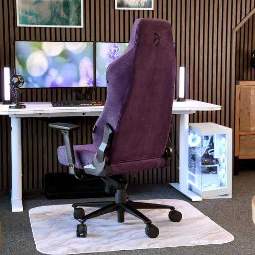 Fotel Arozzi Vernazza Soft Fabric Purple Gamingowy do 145kg Tkanina Fioletowy