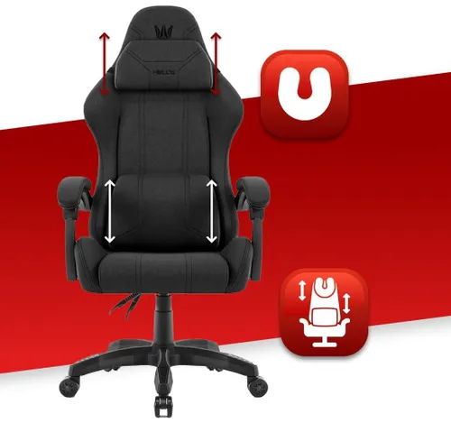 Fotel HELL'S CHAIR HC-1014 Czarny