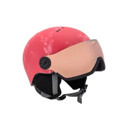 Kask narciarski dziecięcy SALOMON GROM VISOR pink z WBUDOWANA SZYBĄ - KAT. S2 - Rozmiar - S