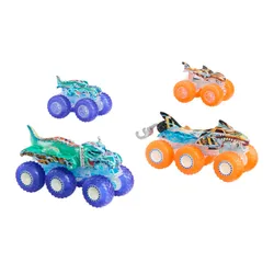 Zestaw pojazdów Hot Wheels Monster Trucks Power Smashers HYJ29 (4 szt.)