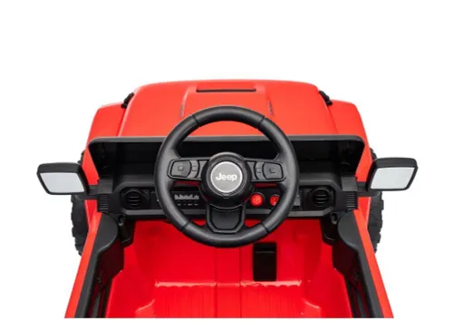 Auto Na Akumulator Jeep Rubicon 2X200W 24V Eva Skóra LED Pilot Radio MP3
