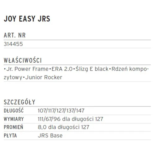 Narty HEAD Joy Easy Junior + wiązania JRS 7.5 GW 2026