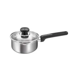 TESCOMA Brava 1,25 l - rondel z dzióbkiem ze stali nierdzewnej z pokrywką do odcedzania