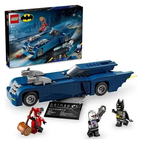 Конструктор LEGO Super Heroes 76274 Бэтмен с Бэтмобилем против Харли Куинна и Мистера Куинна Freeze