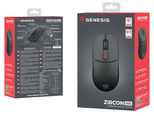 Myszka gamingowa Genesis Zircon 500 Wireless Czarny