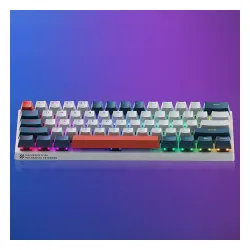 Klawiatura mechaniczna Machenike K500-B61 Gamingowa Przewodowa Red Switch Niebiesko-biała