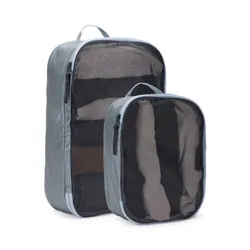 Dwa organizery podróżne Thule Packing Cube Set - pond gray