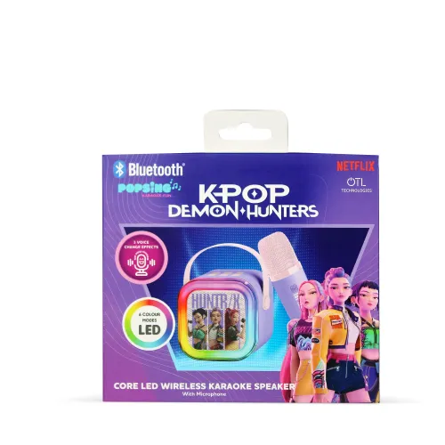 Mikrofon z głośnikiem Bluetooth OTL Technologies Kpop Demon Hunter 5W Fioletowy