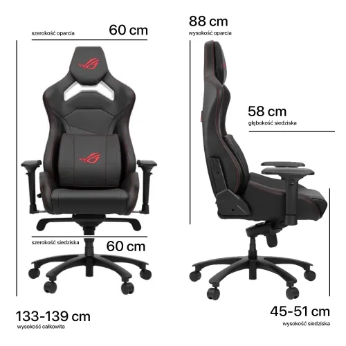 Fotel ASUS ROG Chariot Core Czarny