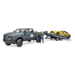 Bruder Dodge RAM 2500 Power Wagon z lawetą i autem Roadster Racing Team (02504)