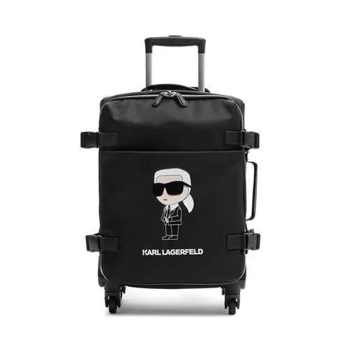 Маленький тканевый чемодан KARL LAGERFELD 235w3255 A999 Black