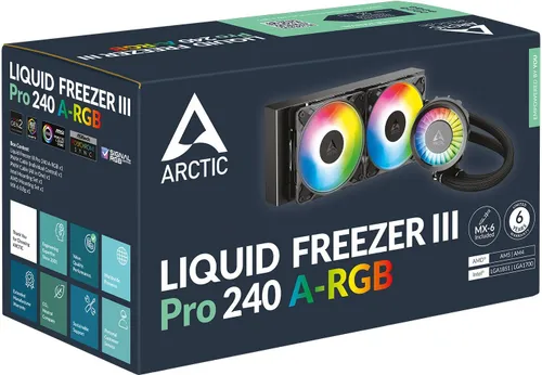 Chłodzenie wodne ARCTIC Liquid Freezer III Pro 240 ARGB Czarny