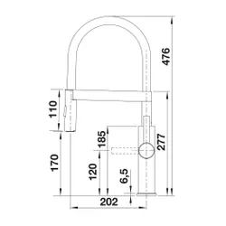 Bateria BLANCO Sonea-S Flexo 526616 Stal szczotkowana