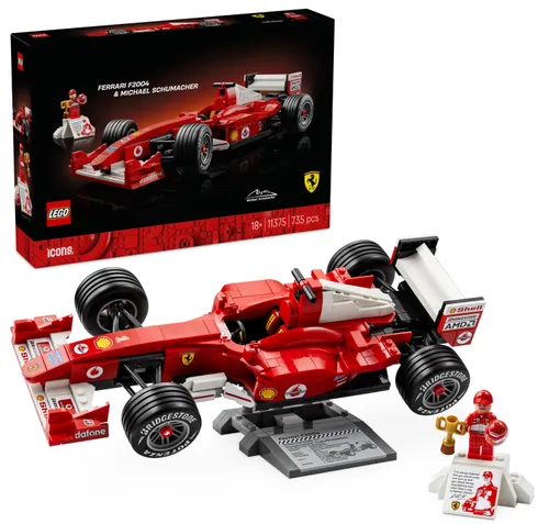LEGO 11375 Icons Ferrari F2004 i Michael Schumacher