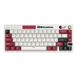 Klawiatura mechaniczna Royal Kludge RK-M65 Famicom Beige Switch Biało-Czerwony