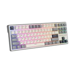 Klawiatura mechaniczna Royal Kludge RK-R87 Pro Half Grey Creamy Switch Biało-Szary