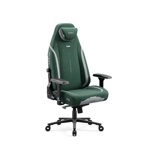 Fotel Diablo Chairs X.Eye Prime, Normal Size, Forest Green Gamingowy do 140kg Ciemny Zielony