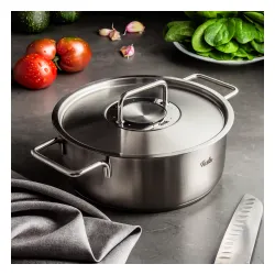 FISSLER Pure Collection 3,9 l - garnek ze stali nierdzewnej z pokrywką