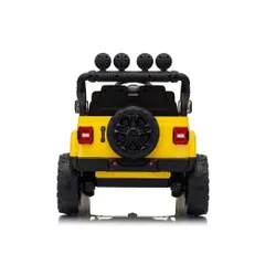 Auto Na Akumulator Jeep Rubicon 2X200W 24V Eva Skóra LED Pilot Radio MP3