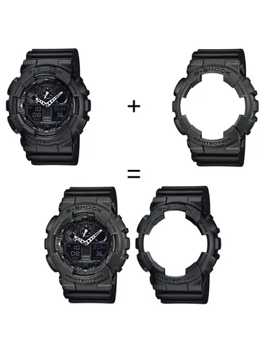 Casio Zegarek SET GA-100-1A1ER + BEZEL 10467795 + PASEK 10347688