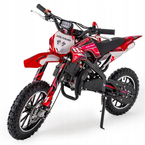 Motor cross spalinowy dla dzieci 49CC swiatła e-start 35km/h motocykl mini