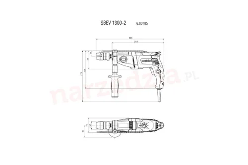 Metabo SBEV 1300-2 döner çekiç