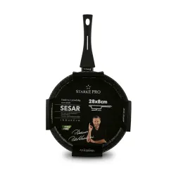 Patelnia indukcyjna głęboka non-stick Starke Pro Sesar 28 cm