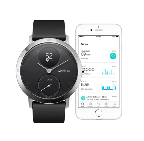 Smartwatch Withings Activité Steel HR черный (HWA03-40black-All-Inter)