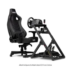 Fotel Next Level Racing NLR-G004 Elite Gaming Chair Leather Edition Gamingowy do 140kg Skóra naturalna Czarny