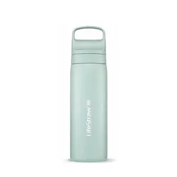 Butelka z filtrem Lifestraw Go 2.0 Stainless Steel Water Filter Bottle 18 oz (532 ml) - seafoam