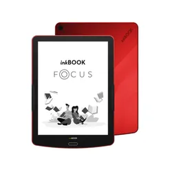 Czytnik E-booków inkBOOK Focus - 7,8" - 16GB -WiFi - czerwony + etui