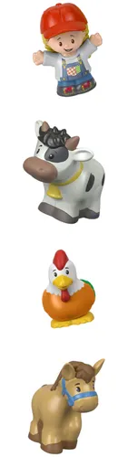 Traktor FISHER PRICE Little People farma Opieka nad zwierzątkami Zestaw prezentowy JLM99