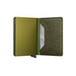 Mały portfel RFID Secrid Crisple Slimwallet - kelp