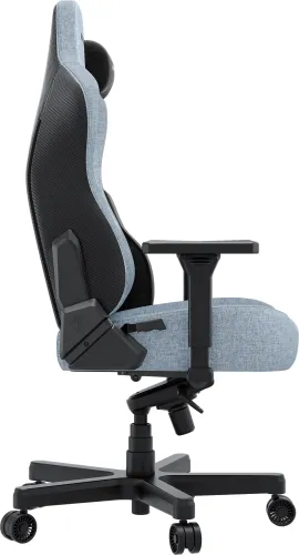 Fotel Anda Seat Kaiser 3E XL Gamingowy do 150kg Tkanina Szaro-niebieski