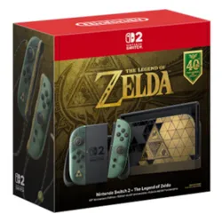 Konsola NINTENDO Switch 2 The Legend of Zelda – 40th Anniversary Edition Czarno-złoty