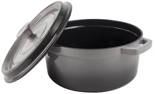 Garnek żeliwny VINTAGE CUISINE VC2P2619BL20CP Szary 26 cm