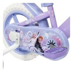 Rower dziecięcy HUFFY Disney Kraina Lodu 12 cali dla dziewczynki Fioletowy