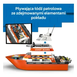 LEGO 60504 City Łódź ratunkowa i helikopter straży przybrzeżnej