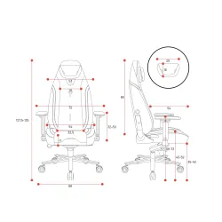 Fotel Diablo Chairs X.Eye Prime, Normal Size, Mystic Mint Gamingowy do 140kg Miętowy