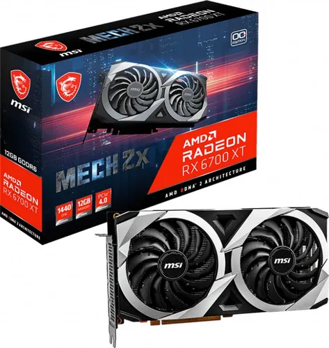 MSI Radeon RX 6700 XT Mech 2X OC 12GB GDDR6 Ekran Kartı (RX 6700 XT MECH 2X 12G OC)