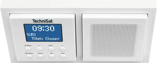 Radioodbiornik TechniSat DigitRadio UP 1 Radio FM DAB+ Bluetooth Biały