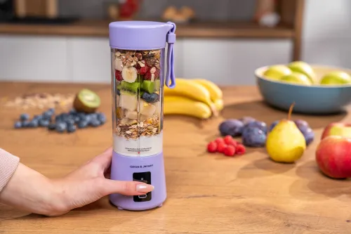 Blender personalny GÖTZE & JENSEN PB940L Lawendowy Bezprzewodowy + pokrowiec