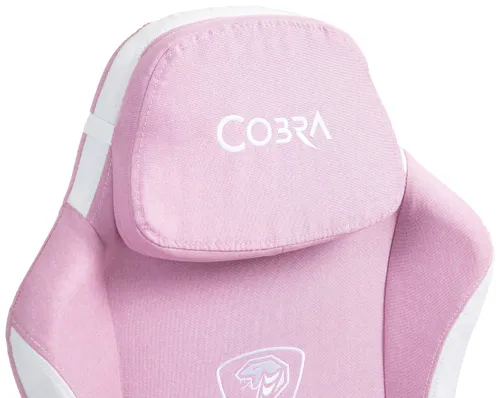 Fotel COBRA Player 5.0 CRF54PK Różowy + podnóżek