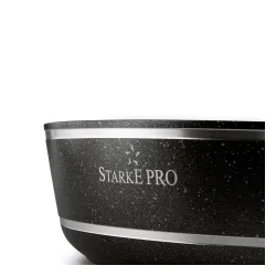 Patelnia na indukcję z pokrywką Starke Pro Celebrity Marble 28 cm
