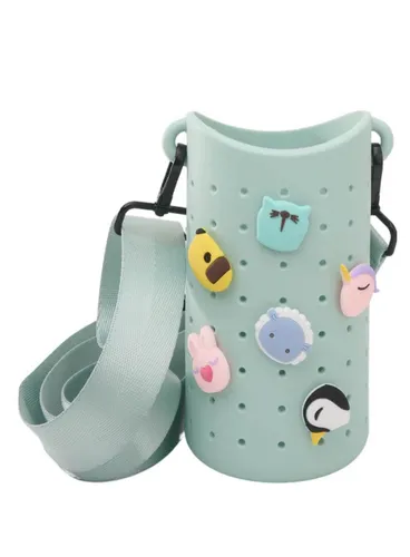 Etui z paskiem na butelkę Asobu Bestie Sling- green