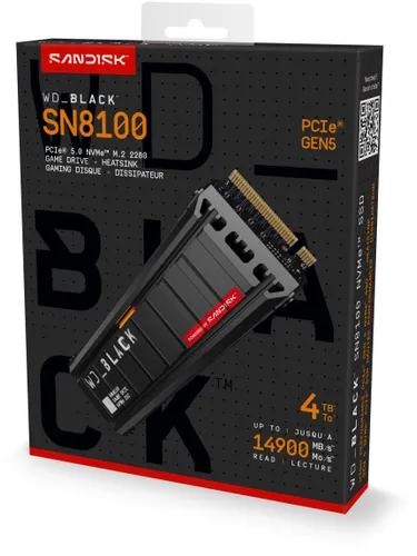 Dysk SANDISK WD Black SN8100 4TB SSD (z radiatorem)