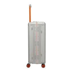 Walizka aluminiowa duża Travelite Next 75 Years Edition - silver / orange